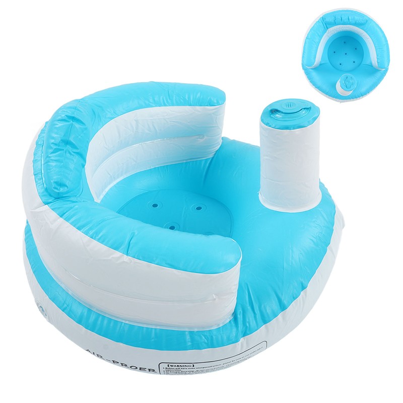 Baby Learning Chair Infant Inflatable Sofa Press Inflatable Baby Bath