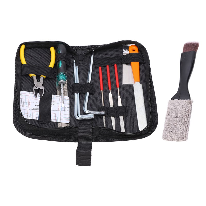Guitar Repairing Tool Kit Maintenance Files with Carry Bag for