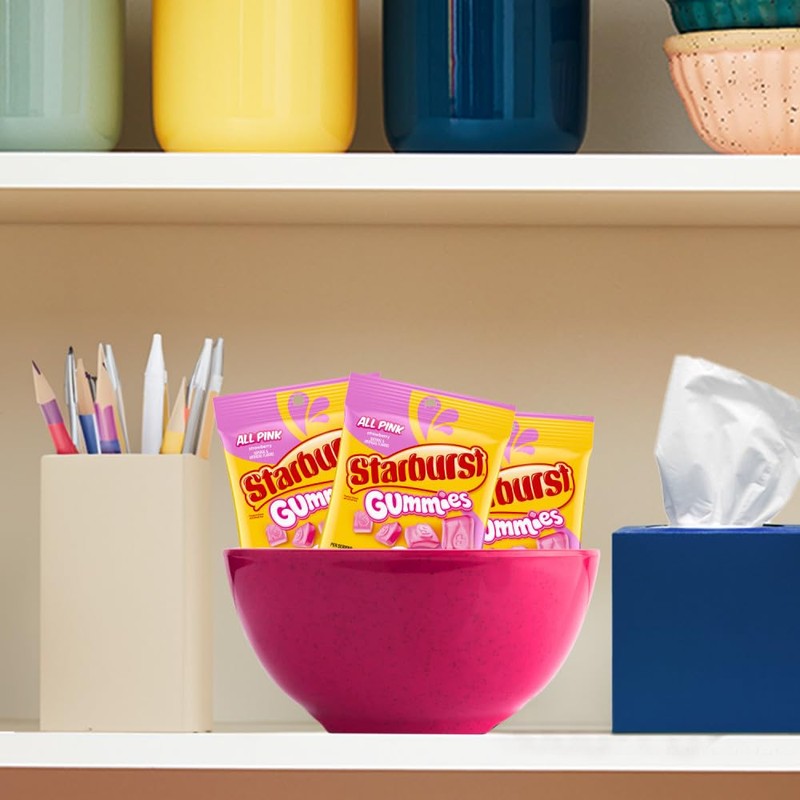 STARBURST Gummies All Pink Gummy Candy, 5 oz Bag, Pink