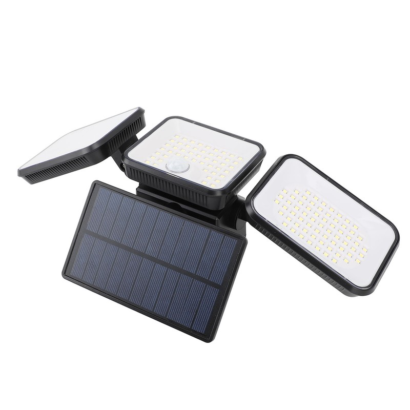 Solar Motion Sensing Light Rotating 3 Head IP65 Waterproof Decorative