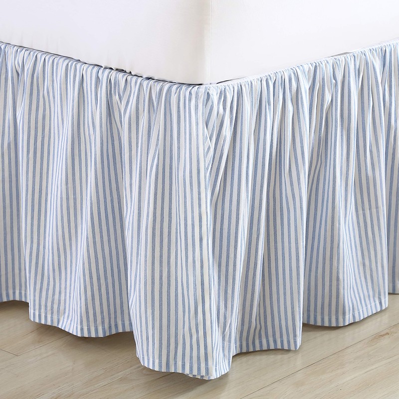 Laura Ashley Home - Cotton Ruffled Bedskirt, Lightweight Home Decor