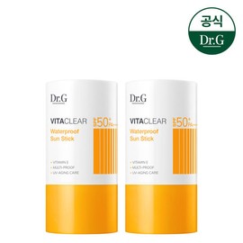 Dr.G Vita Clear Waterproof Sun Stick 21g (2 pieces) / 닥터지 비타 클리어 워터프루프 선스틱 21g 2개