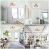 SunRider Industrial 4-Light Semi Flush Mount Ceiling Light Fixture, Modern