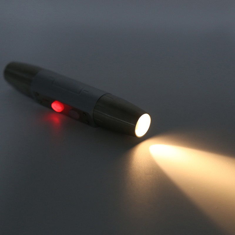 4 Lights Professional Flashlight Jewelry Identification USB Rechargeable Bright Torch