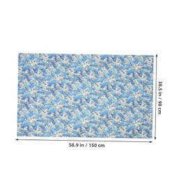 TEHAUX 3 Sheets Decorative Quilting Fabric Bohemian DIY Patchwork Foil Design for Crafting and Sewing Projects