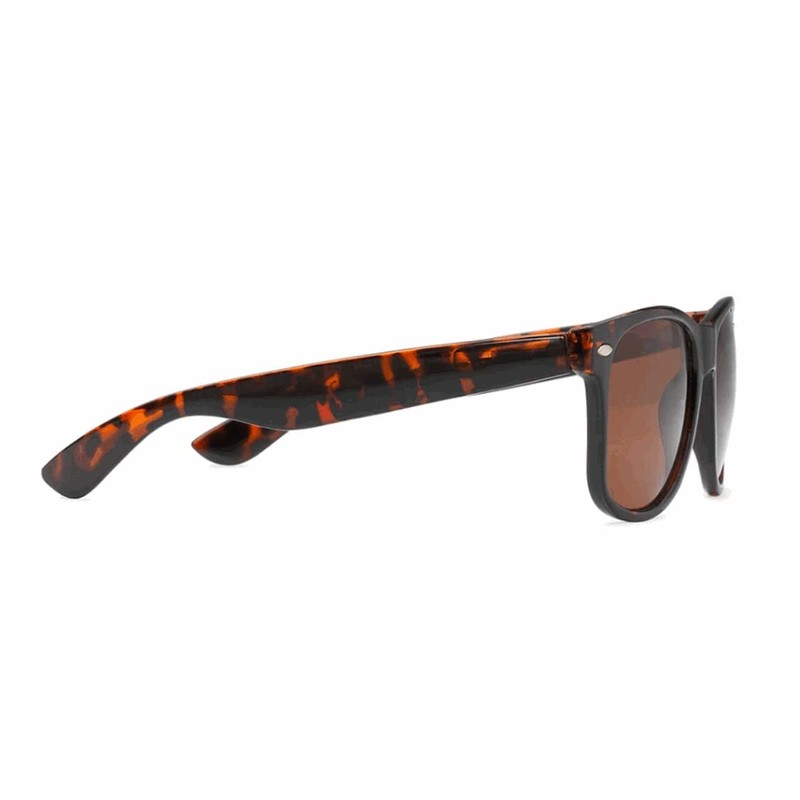Retro Optix Sunglasses Classic 80’s Vintage Style Design (Tortoise Brown,