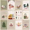 BIROYAL 36 Recycled Christmas Cards with Envelopes - Stylish Traditional