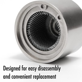 Vouyar Full-Metal Copper Pipe Cleaner, Tube Cleaning Brush for Drill with Replaceable Brushes, for Professional Plumbers and Industrial Purpose 1/2" 3/4" 1" Triple Set