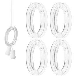 Blind Cord Winder, Safety Baby Proof Blinds String Holder, Transparent Anti-Entanglement Cord Organizer for Blinds/Shades, Blind Cord Wrap Cleat Alternative 4 Pack (No Wall Damage, Pet-Friendly)