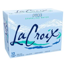 LaCroix Sparkling Water Pure – 12oz Cans, 12 Pack, Zero Calories