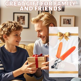 Yamobi Gebogene Fussnagelschere,Nagelschere mit Weitem Kiefer, Schräger Zehennagelknipser Mit Breiter Öffnung, ideal für dicke Nägel, Nagelschneider für zu Hause