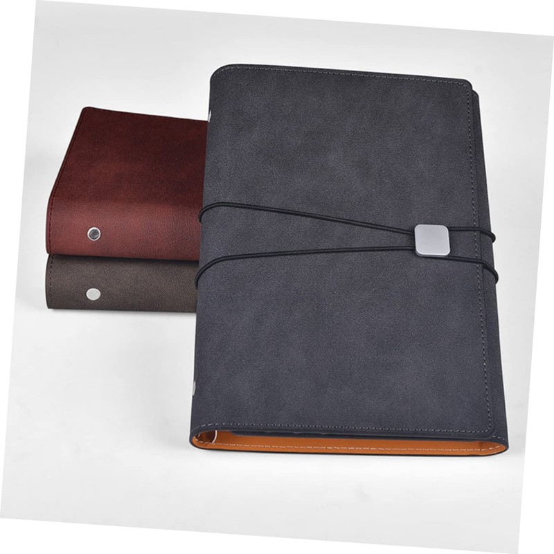 Operitacx Business Style A5 Notebook with Strap and Pen Holder