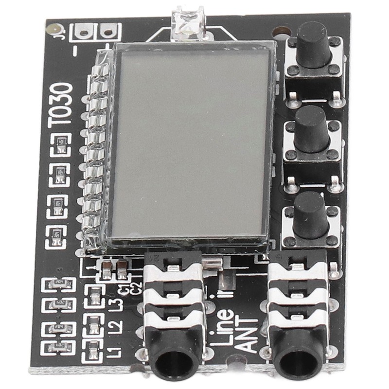 FM Transmitter Board Digital LCD 2 Channel 76MHz‑108MHz Stereo Audio