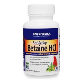 Enzymedica | Betaína Hcl, 60 Capsulas Sabor Sin Sabor