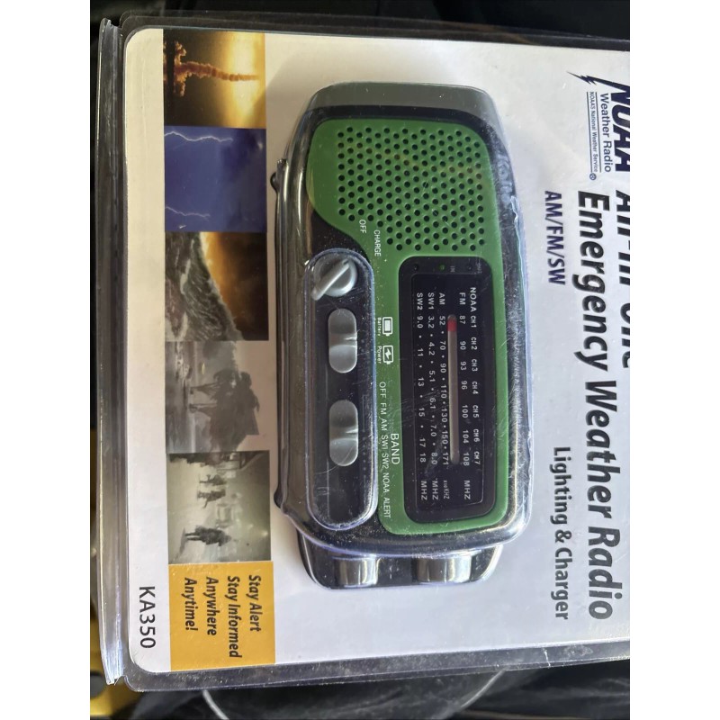 Kaito All-in-One Emergency Weather Radio AM/FM/SW - KA350 - Light