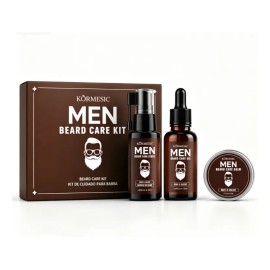 Kit 3 Piezas Crema Para Cuidado Personal Cabello Y Barba