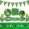 Decoración para fiesta de fútbol - Incluye banderín de fútbol,