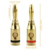 DNDGDLUA 4 mm Banana Plug Socket Plug, 4 mm Banana
