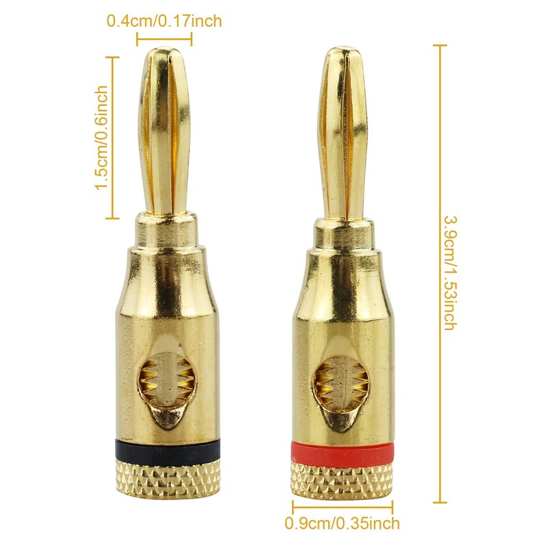 DNDGDLUA 4 mm Banana Plug Socket Plug, 4 mm Banana