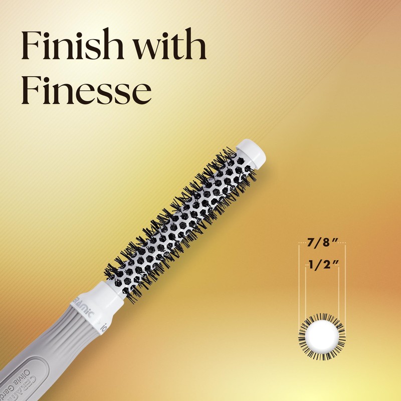 Olivia Garden Ceramic + Ion Round Thermal Hair Brush -