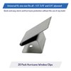 Hurricane Window Clips, Universal Fit 1/2" - 5/8" - 3/4",