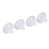 4pcs Infant Bottle Nipples Bust Feeling Replacement Silicone Nipple Round