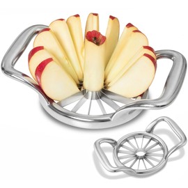 LIIGEMI 5.5 Inch Extra Large Apple Slicer,16-Slice Thin Apple Slicer and Corer,Cutter, Divider, Wedger for Fruits and Vegetables，Gifts for Mom，Sharp and Sturdy，Easy to Use