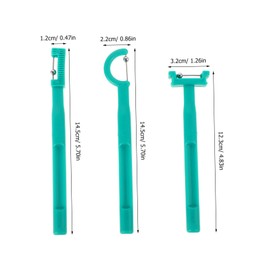 Mikinona 3pcs Tongue Muscle Trainer Oral Muscle Exerciser Kit for Speech Therapy Durable Tongue Tip Lateralization Tools for Teens and Adults