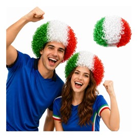 Peluca Tricolor México Mundial Para Fiestas Y Disfraces