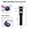 TRUSTMI Matte Black Bathroom Faucet Brass 2 Handle 8 Inch