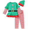 Aalizzwell 4T - 5T Toddler Girls Christmas Clothes Xmas Ruffle