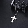 JBAERD Lighthouse Necklace 925 Sterling Silver Lighthouse Cross Pendant Necklace