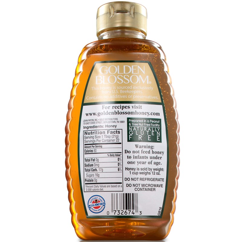 Golden Blossom Genuine Natural Pure Honey (732674) 16 oz