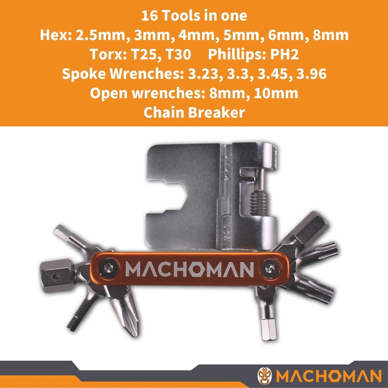 MACHOMAN Multifunctional Folding Bike Repair Tool (MFT0016)