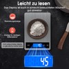 Kitchen Scales with LCD Display (White)