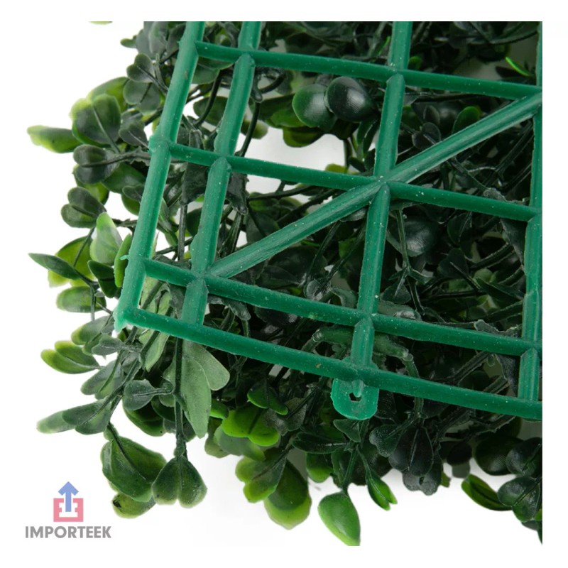 Importeek 15pz Muro Verde Follaje Pared Artificial Sintetico 60x40cm
