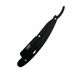 Yusibra Porta Navaja de Barbero, Acero Inoxidable, Afeitar,Calidad Profesional Acero Aleman (NEGRO MATE)