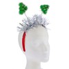 Lux Accessories Holiday Christmas Tree Tinsel Head Bopper Plastic Headband