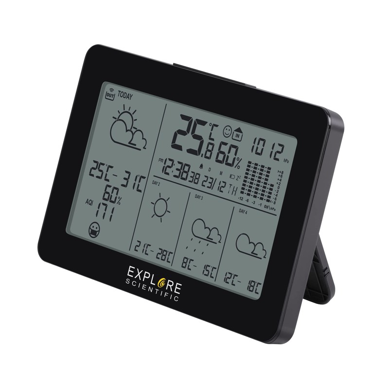 Explore Scientific WSH4103 Stazione meteorologica smart Wifi, sincronizzazione automatica dell'ora,