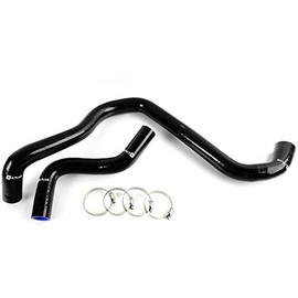 G-PLUS Silicone Radiator Coolant Hose Pipe Kit Clamps Compatible with HONDA PRELUDE 1997-2001,Black