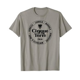 Cinque Terre Italia Five Lands Italian Mediterranean Travel T-Shirt