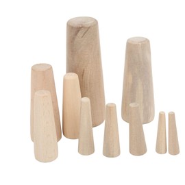 Soft Wood Plugs, Pack of 10 Wood Log Marine Tapered Thru Hull Emergency Soft Wood Plugs Drain Plug 7 Different Sizes Plugs Kit Drain Stopper Fit for Boat Yacht Marine