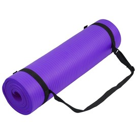 Fitvids Tapete de yoga de 12 pulgada, extra grueso, de alta densidad, antidesgarros, con correa de transporte, adecuado para varios ejercicios de yoga