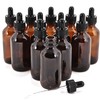 Vivaplex 12, Amber, 2 oz Glass Bottles, With Glass Eye