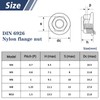 M8 Flange Nuts, Pack of 10, Leryati DIN 6923 Flange