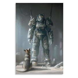 Fallout 4 Classic Game Poster, Fallout 4 With Dog Video Game Posters - Size: 16x24" (24x16")