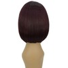 LUXLUXE Cerosa Straight 11 Inch Long 4X4 Hand-Tied Lace Front