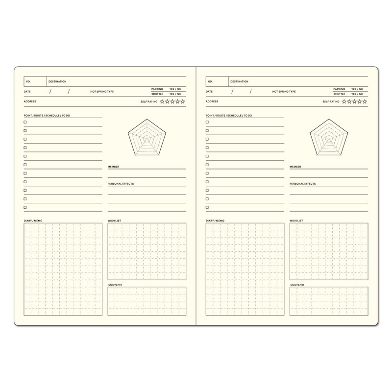 Laconic Style Notebook B6 Hot Spring LGF42