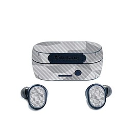 MightySkins Carbon Fiber Skin for Skullcandy Sesh True Wireless Earbuds - Gray Polygon | Protective, Durable Textured Carbon Fiber Finish | Easy to Apply, Remove, and Change Styles | Made in The USA