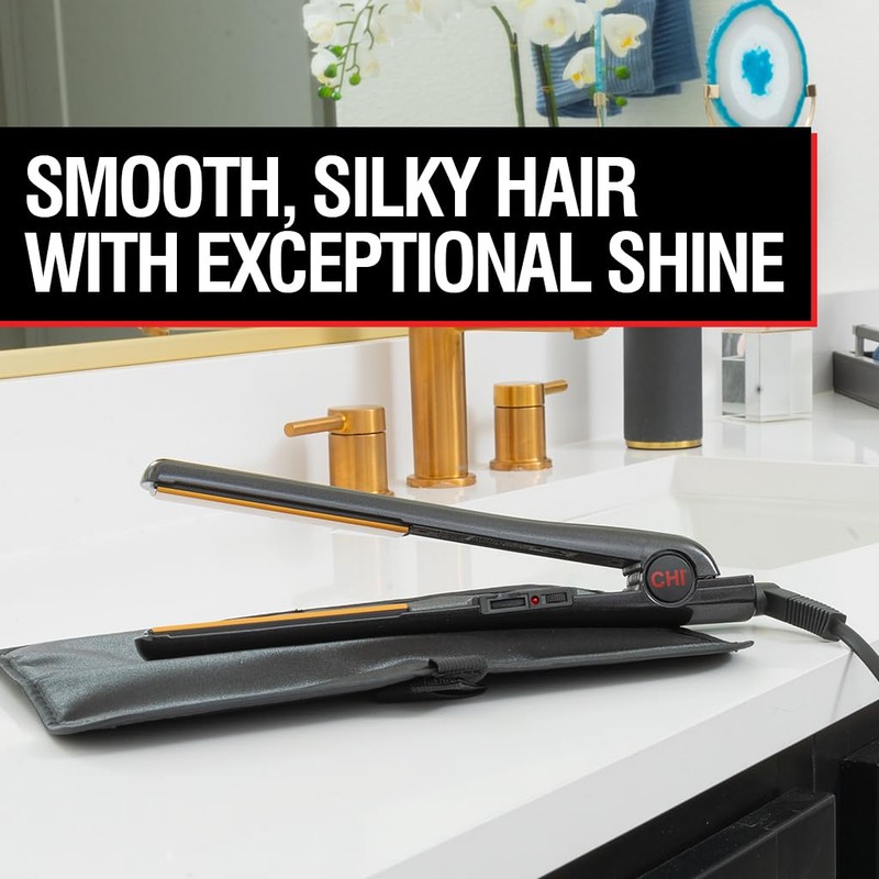 CHI Tourmaline Ceramic Series Flat Iron, Hair Straightener For Silky